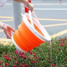 Складное ведро силиконовое 10 литров туристическое с ручкой Collapsible Bucket для воды рыбалки или быта Оранжевое FF-11 Складное ведро силиконовое 10 литров туристическое с ручкой Collapsible Bucket для воды рыбалки или быта Оранжевое FF-11
