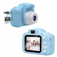 Детский цифровой фотоаппарат Kids Camera GM14 с записью видео и с играми Синий GGS-77