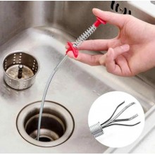 Трос для прочистки труб от засоров с щипцами сантехнический Toilet Инструмент для прочистки засоров выдвижной коготь