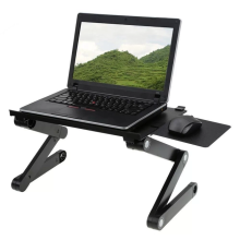 Столик трансформер для ноутбука Laptop Table T8 Охлаждающая складная подставка с наклоном Черный Столик трансформер для ноутбука Laptop Table T8 Охлаждающая складная подставка с наклоном Черный
