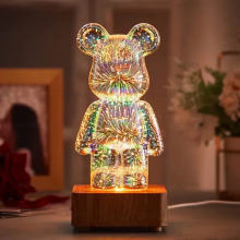 Ночник светильник "Мишка" 3D Проекционная Led лампа USB проектор (7 цветов) 5W Ночник светильник "Мишка" 3D Проекционная Led лампа USB проектор (7 цветов) 5W