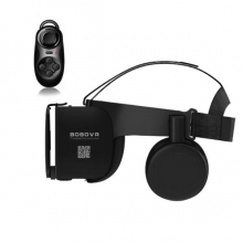 Очки виртуальной реальности BOBO VR Z6 Pro Геймерский шлем с беспроводными наушниками пульт Bluetooth Черные