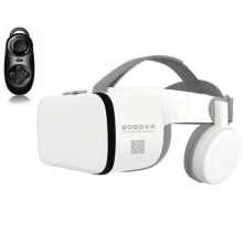 Очки виртуальной реальности BOBO VR Z6 Pro Геймерский шлем с беспроводными наушниками пульт Bluetooth Белый