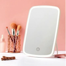 Зеркало настольное с LED подсветкой Makeup Mirror для макияжа прямоугольное (BR000118) Белое Зеркало настольное с LED подсветкой Makeup Mirror для макияжа прямоугольное (BR000118) Белое
