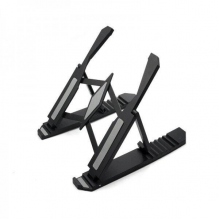 Подставка для ноутбука складная на стол JC-25 Держатель пластиковый для планшета до 15,6" Черный