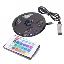 Светодиодная лента LED RGB 5050 Световая USB с пультом для фоновой подсветки телевизора IP65 2м Светодиодная лента LED RGB 5050 Световая USB с пультом для фоновой подсветки телевизора IP65 2м