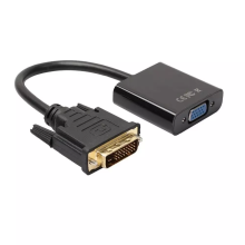 Переходник Адаптер DVI (M) - VGA (M) Адаптер 0.18м Черный