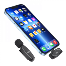 Беспроводной петличный микрофон Hoco L15 Портативный Lightning для смартфона iPhone Черный Беспроводной петличный микрофон Hoco L15 Портативный Lightning для смартфона iPhone Черный