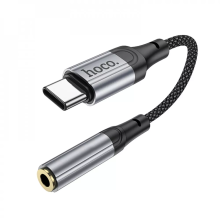 Переходник Hoco LS36 Адаптер удлинительный кабель USB C на 3.5 12см Серебристый Переходник Hoco LS36 Адаптер удлинительный кабель USB C на 3.5 12см Серебристый