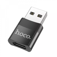 Переходник Hoco UA17 Адаптер USB A на USB C Черный Переходник Hoco UA17 Адаптер USB A на USB C Черный