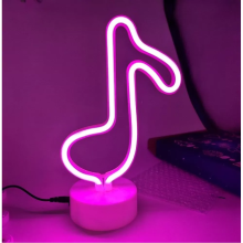 Неоновый светильник Neon Lights "Пеликан" Ночник декоративный настольный LED лампа (USB, 3хАА) Розовый