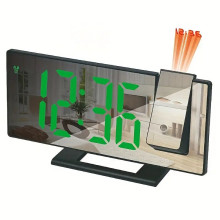 Цифровые часы c проекцией на потолок DS-3618LP Настольные с с зеркальным LED дисплеем Черный