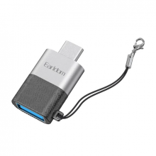 Переходник OTG USB C to USB Earldom ET-OT72 Адаптер для для компьютера с телефона на флешку Серебристый