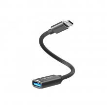 Переходник OTG USB C to USB Earldom ET-OT85 Адаптер 2в1 для для компьютера с телефона на флешку Черный