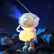 Ночник детский Astronaut Star Lightr TDK-33 Проектор звездного неба с галактикой космонавт с пультом ДУ 24см Белый Ночник детский Astronaut Star Lightr TDK-33 Проектор звездного неба с галактикой космонавт с пультом ДУ 24см Белый