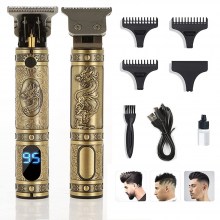Машинка для стрижки аккумуляторная KEZU Vintage T9 Professional Триммер окантовочный 5Вт 