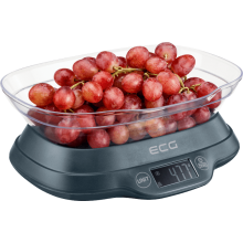 Кухонные весы электронные ECG KV 1120 SM 5 кг Высокоточный тензодатчик Сигнализация перегрузки Чехия (YU-432)