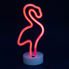 Неоновый светильник Neon Lights "Фламинго" Ночник декоративный настольный LED лампа (USB, 3хАА) Красный Неоновый светильник Neon Lights "Фламинго" Ночник декоративный настольный LED лампа (USB, 3хАА) Красный