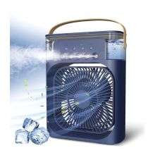 Мини кондиционер Air Cooler Fan 4в1 Увлажнитель c LED подсветкой ночник USB Синий