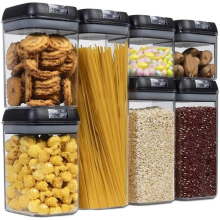 Органайзер для сыпучих продуктов 7Kit Комплект с герметичными крышками для хранения пищевых продуктов 7шт Органайзер для сыпучих продуктов 7Kit Комплект с герметичными крышками для хранения пищевых продуктов 7шт