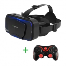 Очки виртуальной реальности VR Shinecon G10 Геймерский шлем с джойстиком T3 Bluetooth Черный  